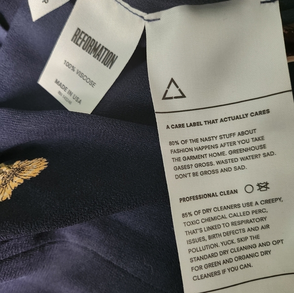 Reformation Armadillo Dress Size 8P - Picture 5 of 6